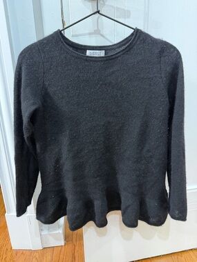 Barneys New York Black Cashmere Crewneck Top
